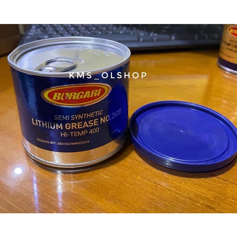 Grease Gemuk Stempet Pelumas Burgari Semi Synthetic Hi Temp Lithium No 3GB 210 gr gram