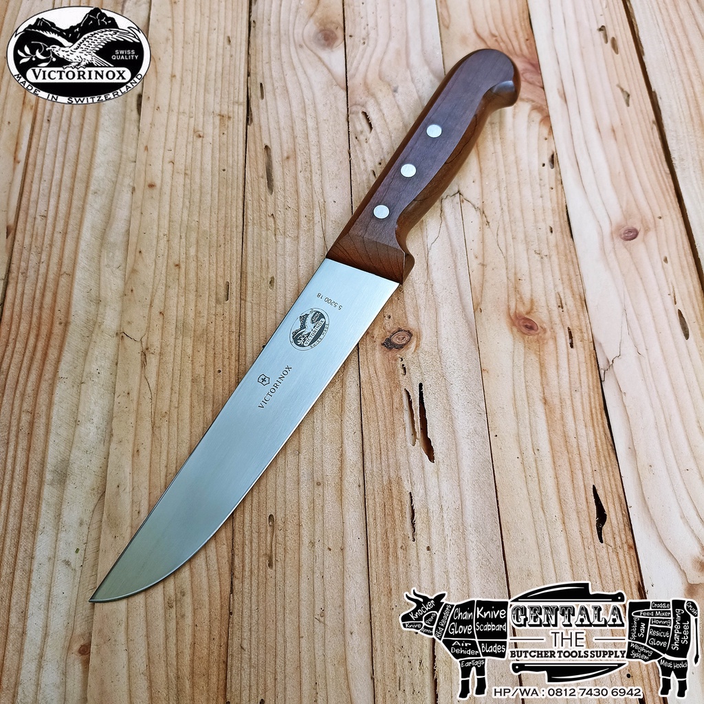 Pisau Butcher Victorinox 18cm Rosewood Handle