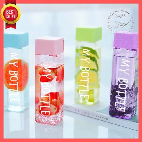 GOS -D211-  My bottle Persegi - My Bottle Colour Persegi 500ML - Botol Minum Kotak Persegi 500ML