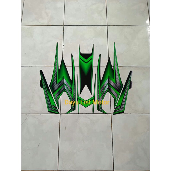 striping rx king 2004 hitam hijau se