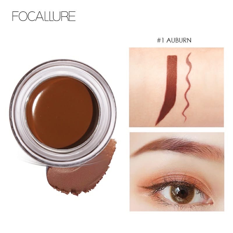 FOCALLURE Eyebrow Cream Gel Waterproof Pensil Alis