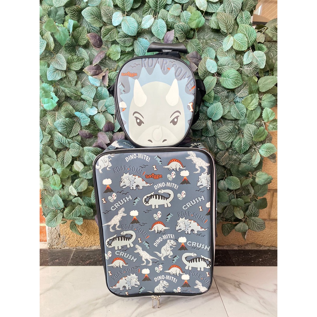 PROMO PALING MURAH + FREE ONGKIR !!! Tas Koper Anti Air Sekolah Anak SD + Lunch Bag Pony Litltle Pony Unicorn Hellokity Helo kity DIno Dinosaurus Koper Set KOPERSET 2in1