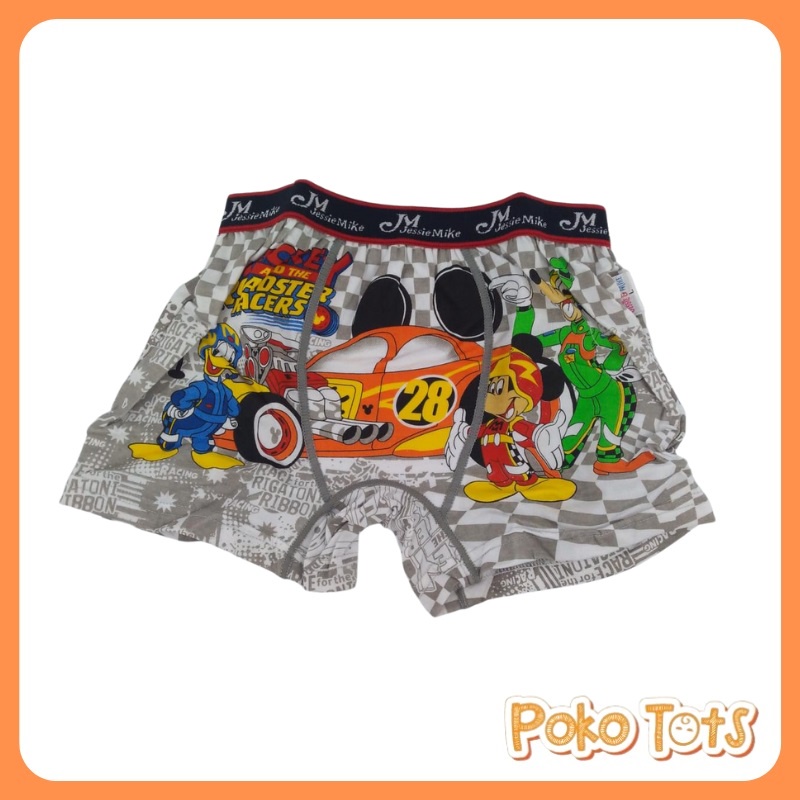 Celana Dalam Boxer Anak Jessie &amp; Mike Cars Superman Superhero Batman Spiderman