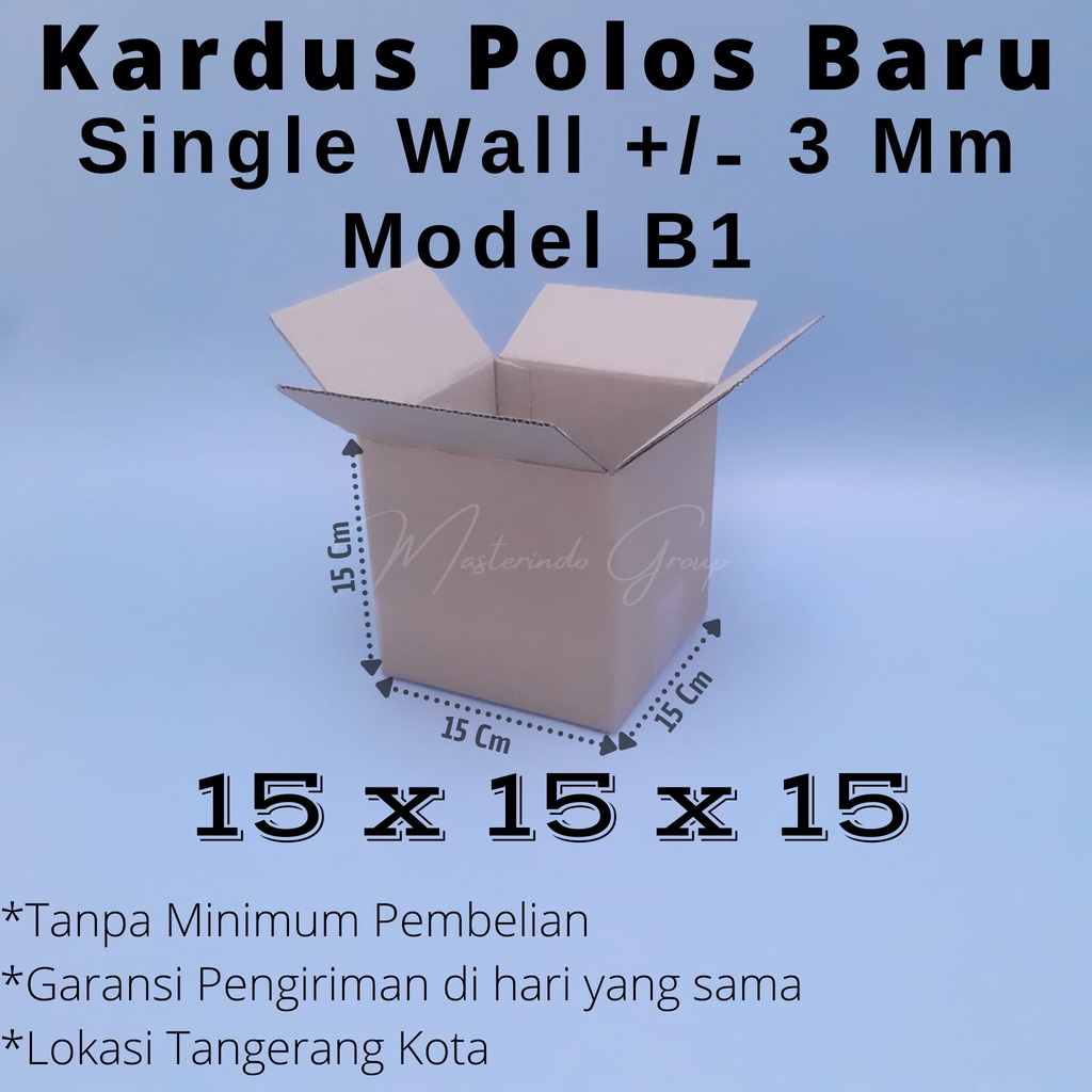 

Kardus Polos 15x15x15 Cm