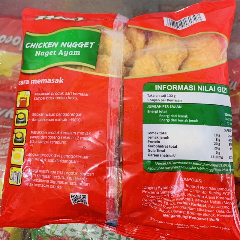 

naget Nugget chiken Mabell 500gr