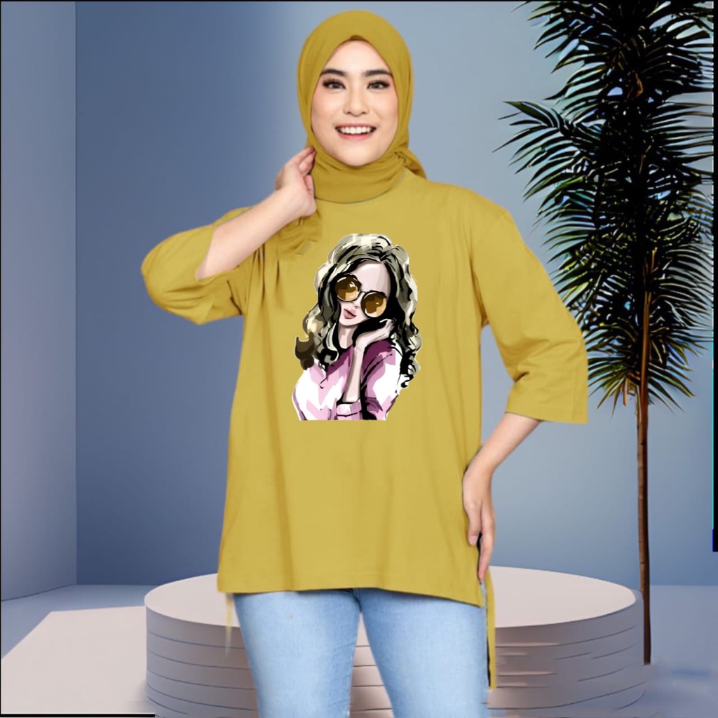 Charyatink - Atasan Viral Tunik Wanita BAHAN BEBYTERRY L XL XXL