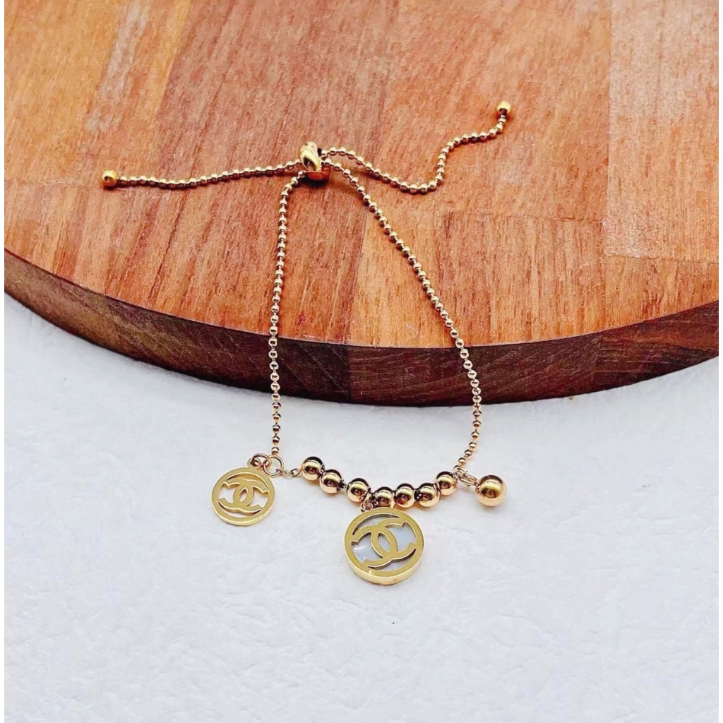 Gelang Titanium Biji Bola Terbaru Permata Perhiasan Fashion  369 3279