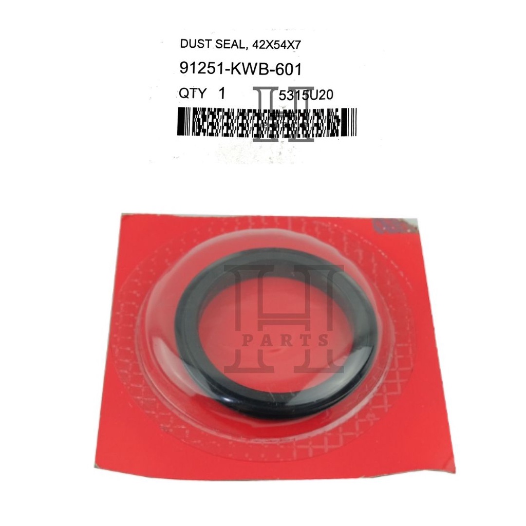 SEAL SIL DEBU LAHAR LAHER GEARBOX RODA DEPAN DUST SEAL 42X54X7 BLADE REVO 110 SUPRA-X 125 FI 91251-KWB-601 ASLI ORIGINAL AHM HGP HONDA