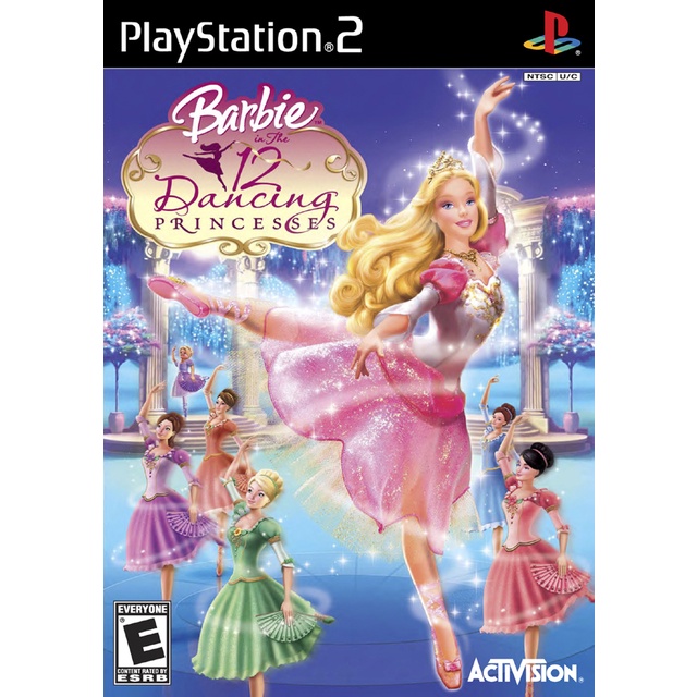 Barbie 12 dancing Princess -kaset ps2