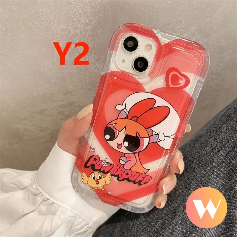 Soft Case Tpu Transparan Motif Kartun The Powerpuff Girls Untuk iPhone 11 7Plus 13 11 12 14 Pro Max X XR XS Max 6PLus 8Plus SE