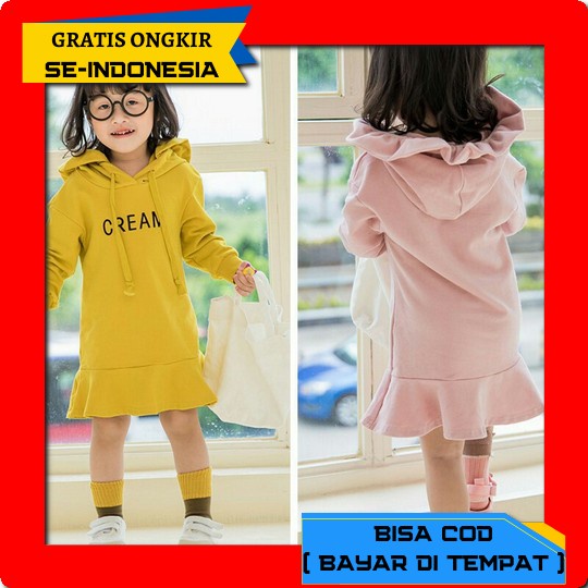 Daster Dres Baju Harian Pakaian Anak Umur 2 3 4 5 6 7 8 Tahun Perempuan Import Bahan Kaos Katun Kore