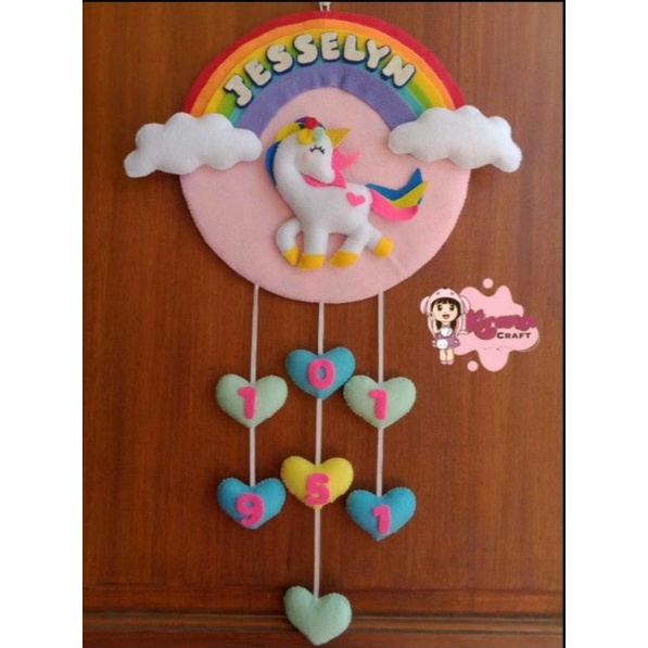 hiasan dinding kuda poni kain flanel murah bisa COD