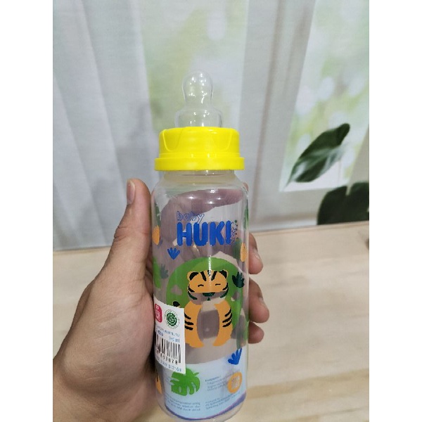 Paket Botol Huki Dengan Sedotan BPA Free 240Ml/DOT Nipple Gepeng Dan sedotan