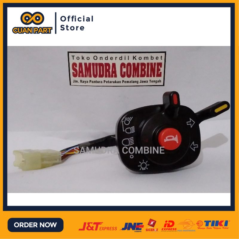 Saklar lampu, Switch combination DC70 kubota original for combine harvester / mesin panen padi / kom