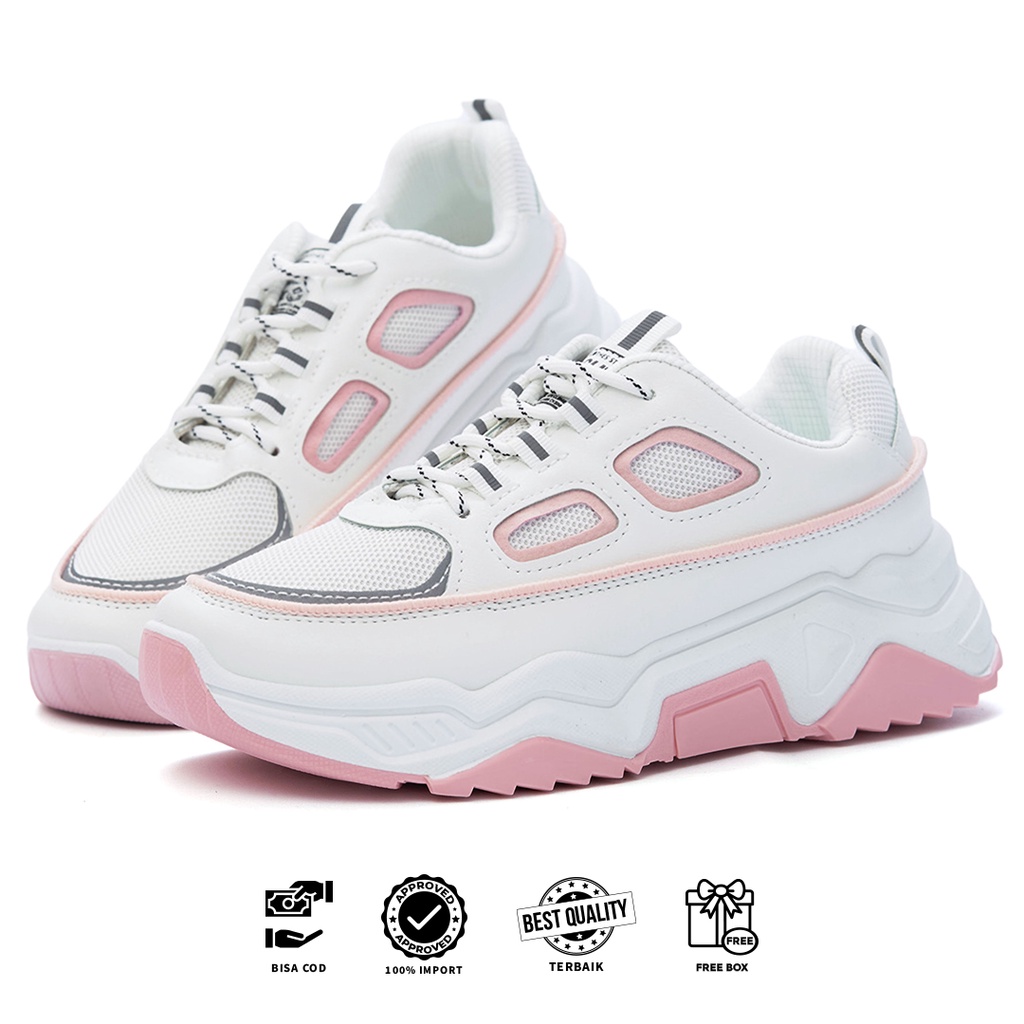 [ORIGINAL BER-HOLOGRAM] SNEAKYSHOES VANNETA SEPATU WANITA SNEAKERS SHOES K01