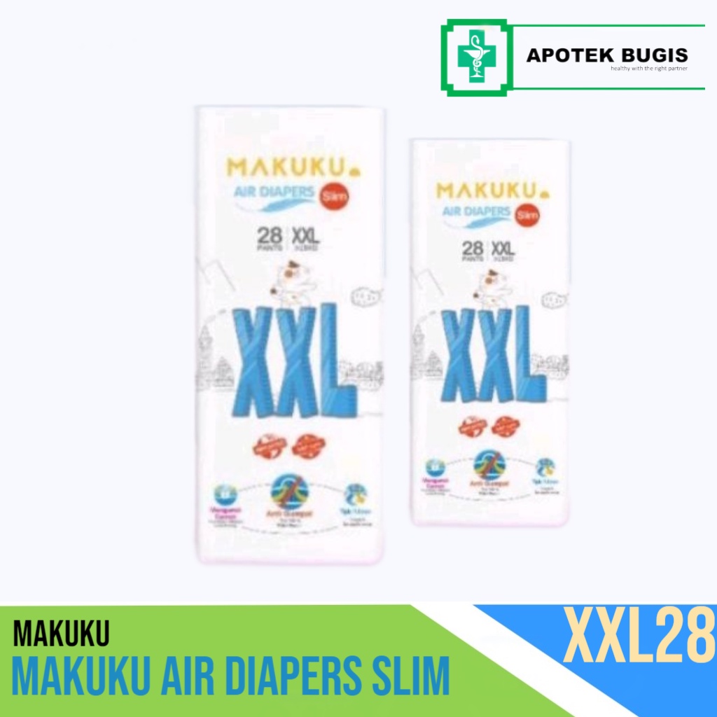 Makuku Air Diapers Slim Tipe Celana  S38 M32 L34 XL32 XXL28 Pants Popok