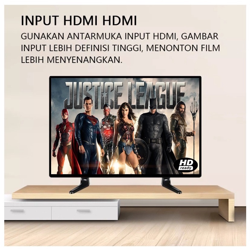 TV LED FULL LAYAR 27'' LAYAR HD DIGITAL SMART DENGAN ANDROID BOX SUPPORT HDMI VGA AV DAN USB.