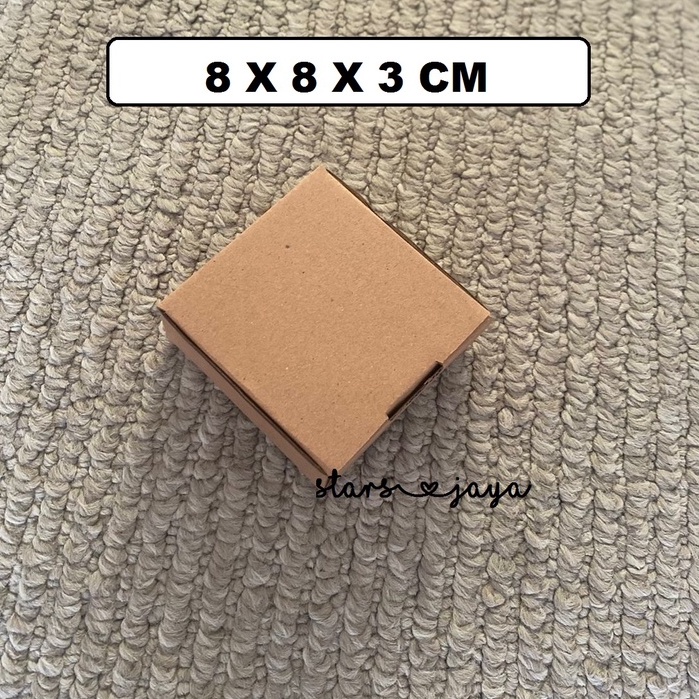

Box Die Cut Polos 8 x 8 x 3 cm, Box Corrgated , Kotak Packaging, Kardus, Box E FLUTE