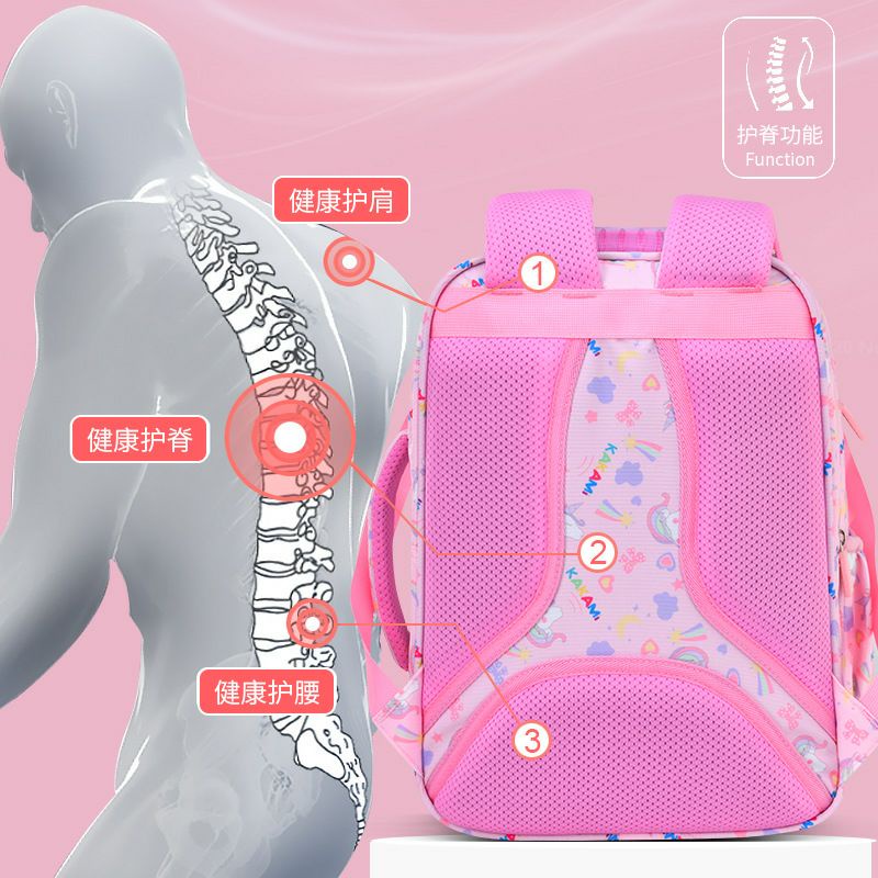 Tas Ransel Backpack Anak Sekolah Perempuan SD model Pelangi Kakami