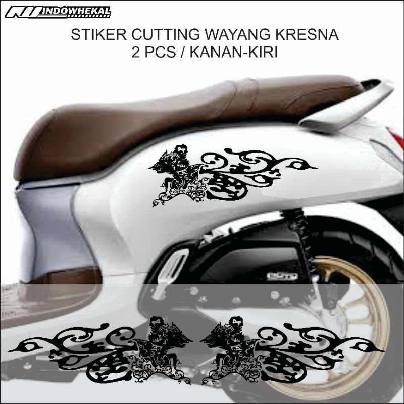 STIKER CUTTING WAYANG KRESNA UNTUK BODI MOTOR/MOBIL