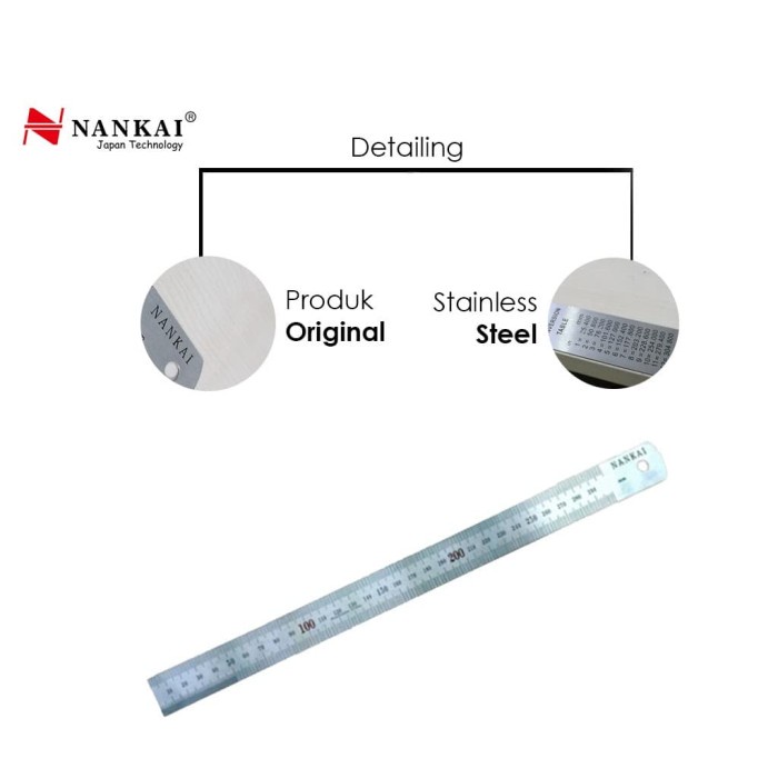 

Nankai Penggaris Stainless Steel 150Cm