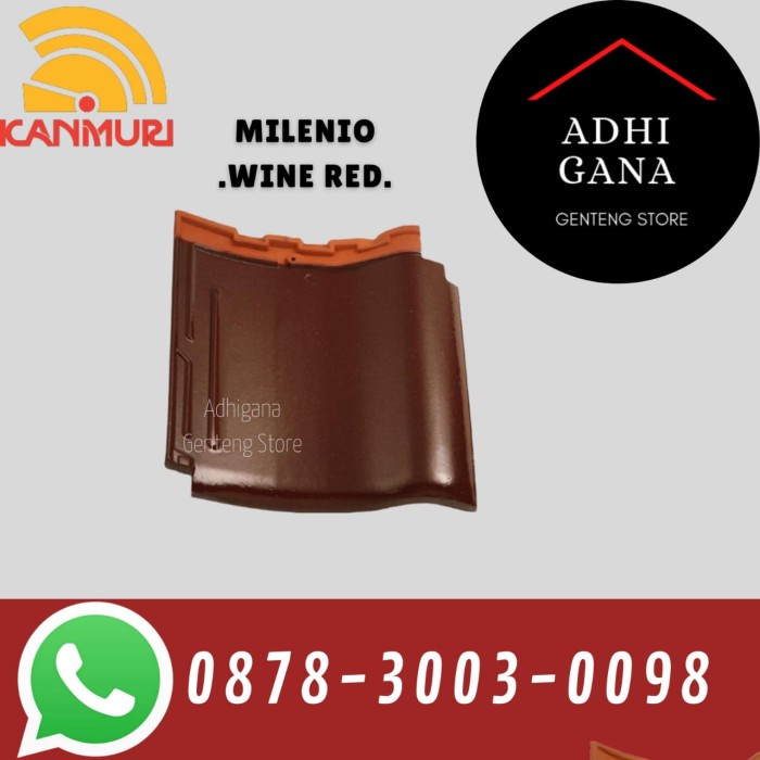 Genteng Keramik Kanmuri Milenio Wine Red / Genteng Keramik Murah