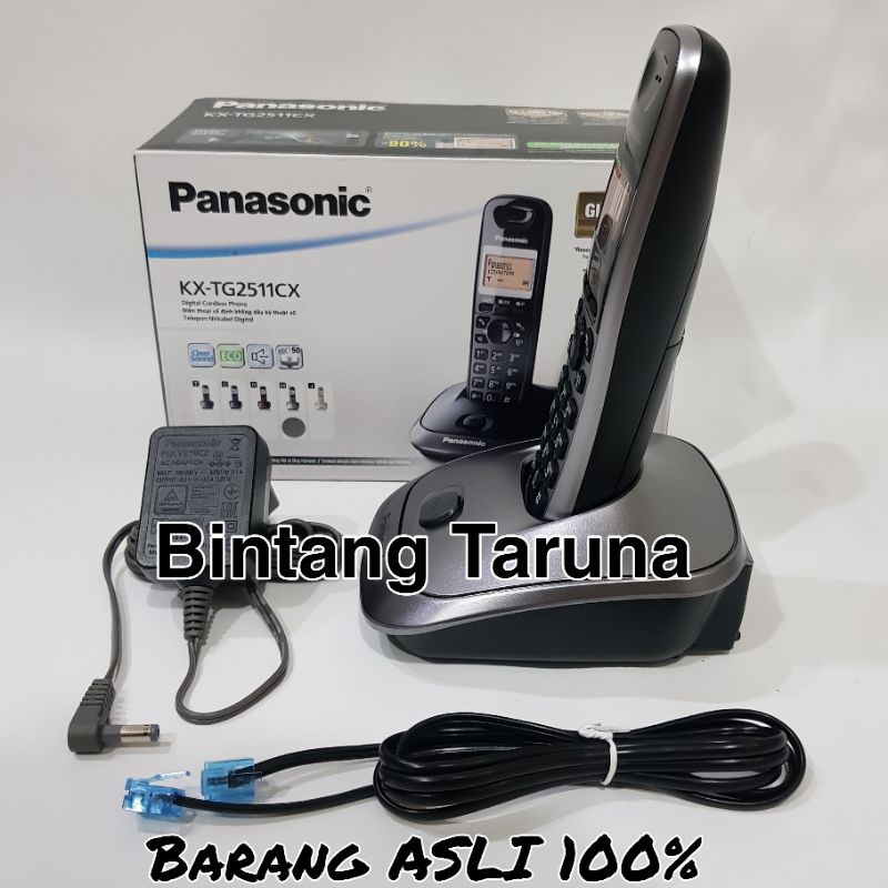 Wireless Phone Panasonic KX-TG2511 Telepon Panasonic KX-TG2511 Pesawat Telepon Nirkabel Panasonic