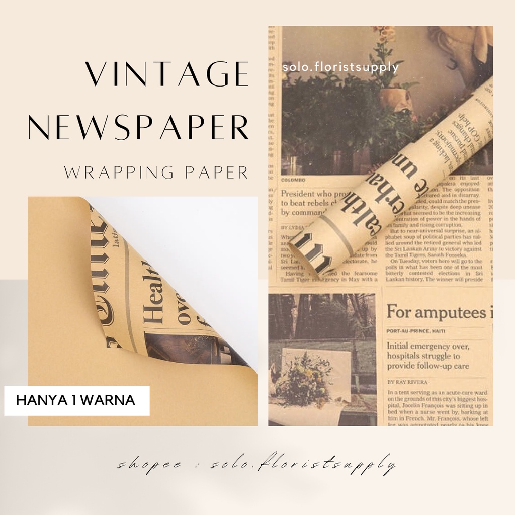 

[SW] ECER FLOWER OLD WRAPPING VINTAGE NEWSPAPER CRAFT KRAFT kertas kado motif vintage magazine KORAN korea bunga flower Kertas Poster / Props Foto Kinfolk Cover Magazine MAJALAH Fotografi PHOTOGRAPHY AESTHETIC MAGAZINE PEMBUNGKUS BUKET BOUQUET FLOWER