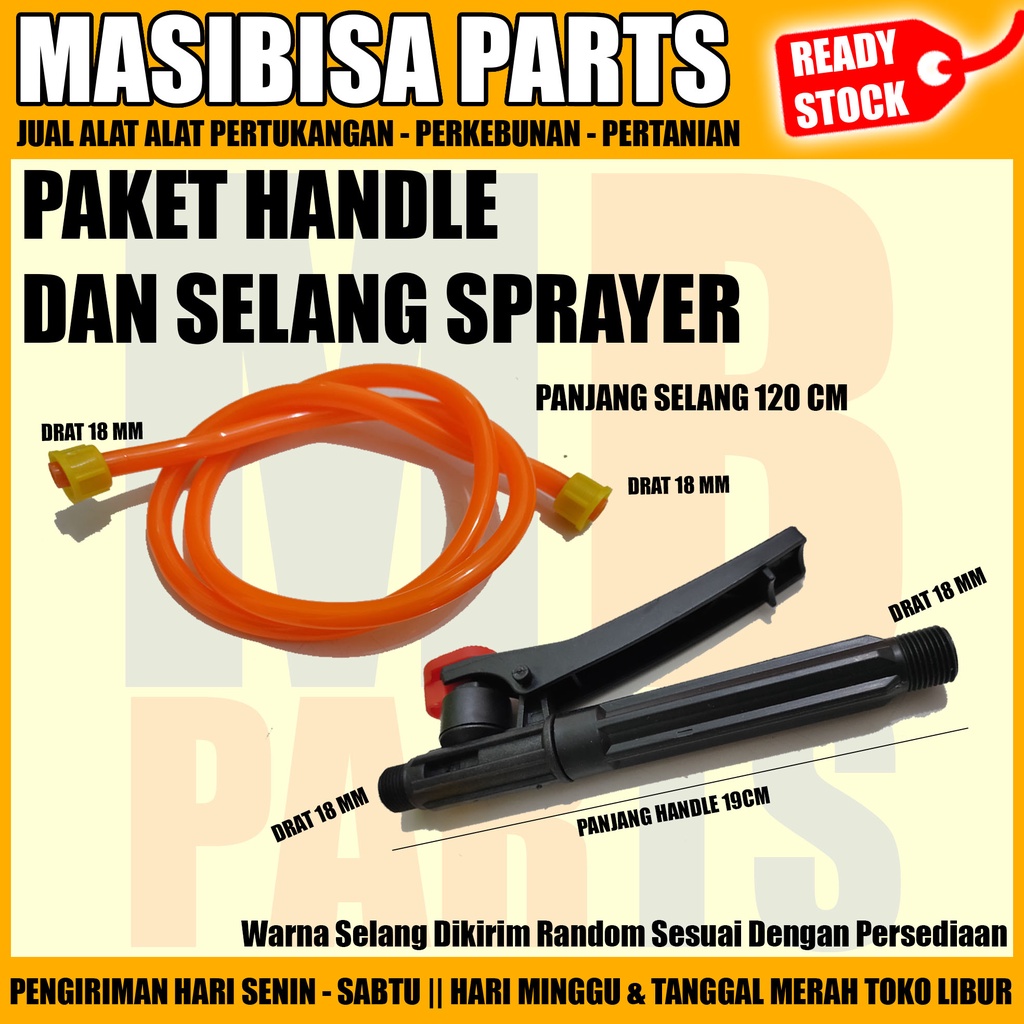 HANDLE / GAGANG / PENCETAN SPRAYER ELEKTRIK + SELANG 1,2 M