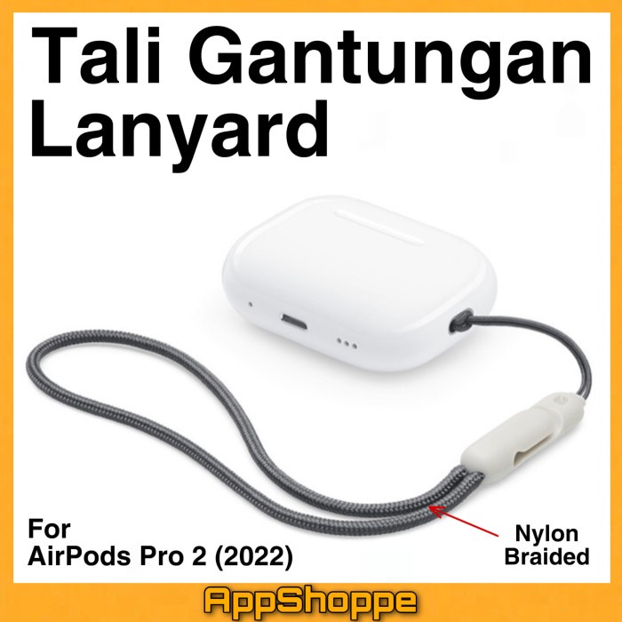 

Document Organizer Lanyard Nylon Braided Multifungsion Tali Gantungan Airpods Pro 2 2022