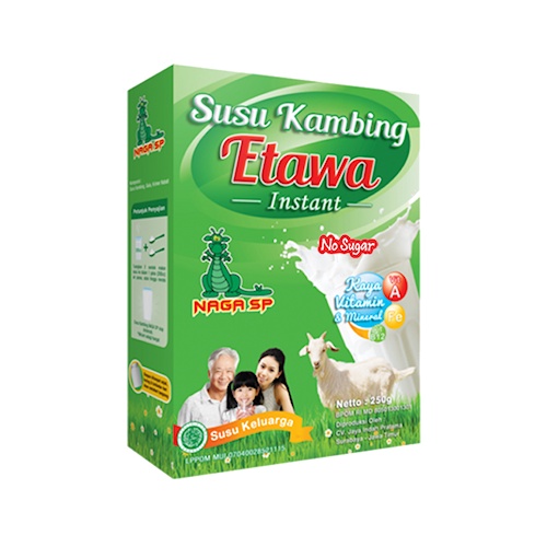 

Susu Kambing Etawa Naga SP 250gr Ori No Sugar (tanpa gula)