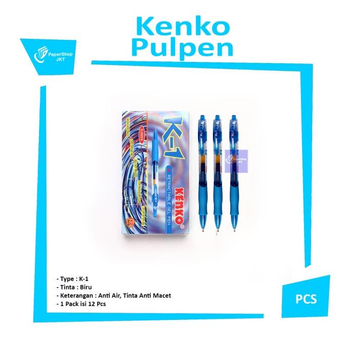 

TERLARIS KENKO PULPEN / Retractable GEL PEN 0,5mm K-1 [ LUSIN ] /ALAT TULIS AESTHETIC/ALAT TULIS SEKOLAH/ALAT TULIS SET/ALAT TULIS LENGKAP/ALAT TULIS ANAK/ALAT TULIS LUCU