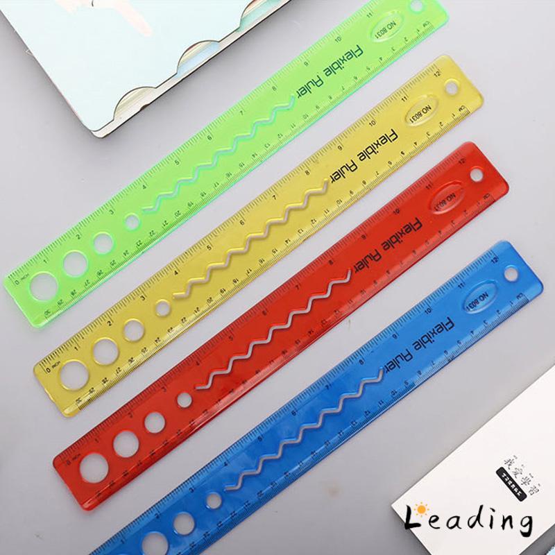 

30cm Penggaris Lunak Dilipat Portabel Flexible Ruler Alat tulis-Le