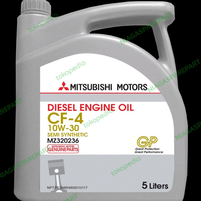 OLI MESIN DIESEL CF 4 10W 30 5L ORIGINAL MITSUBISHI MZ320236 PAJERO
