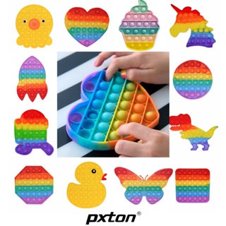 Image of PXTON - New fidget push Pop Its Round Toys Push bubble stress kids pop it murah popit mainan anak rainbow POP IT MURAH, POP IT JUMBO POP IT TERMURAH