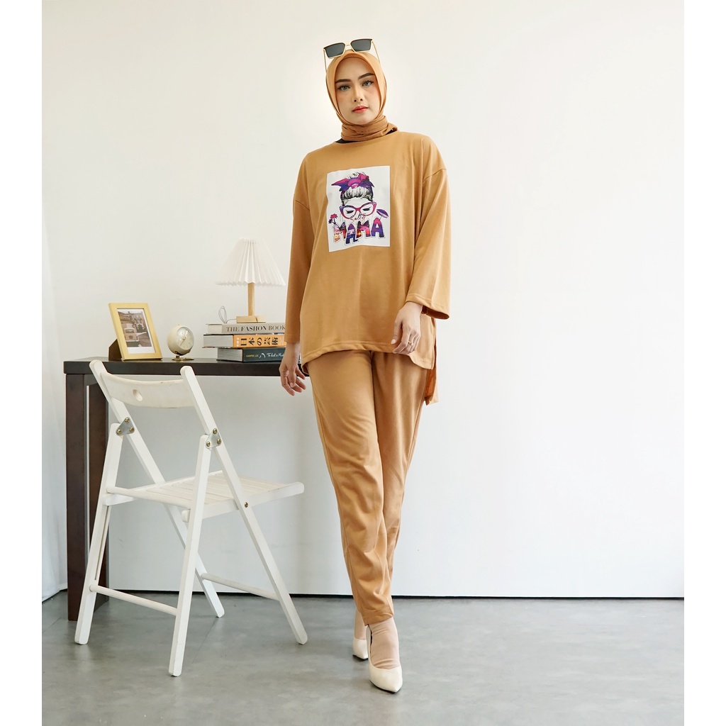 GR ONESET STELAN SETELAN JUMBO VIRAL MAMA GAMBAR PRINT DTF SR201