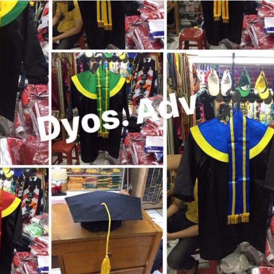 Toga wisuda TK toga tk baju toga TK anak-anak bahan satin berkualitas