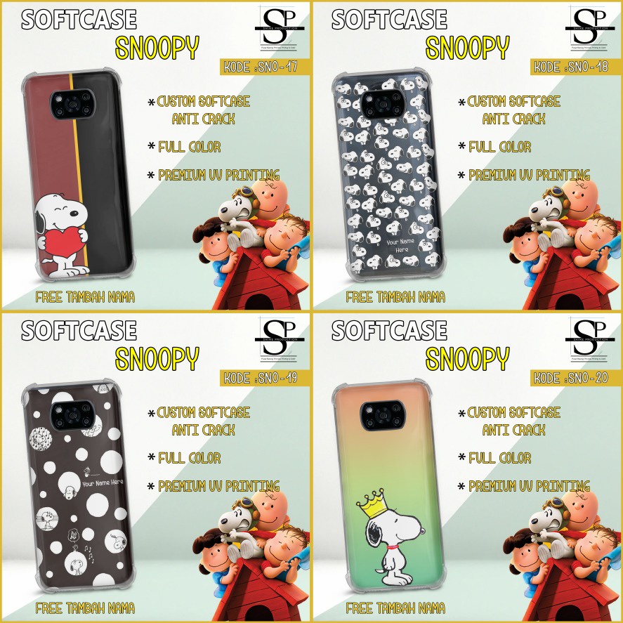 Softcase Snoopy Softcase iPhone 11 12 13 MINI PRO PROMAX 7 8 SE 2020 XR X XS XSMAX