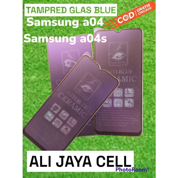 tempered ceramic blue anti radiasi hp Samsung A01/M01/A02/M02/A03/A03S/A02S/A03 CORE/A04/A04E/A04S/A