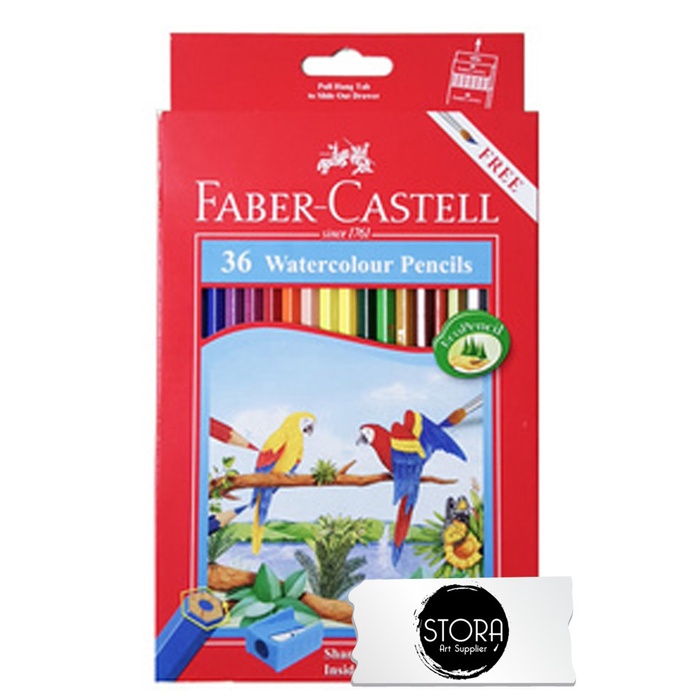 

FABER CASTELL WATERCOLOUR PENCILS / PENSIL WARNA CAT AIR ISI 36