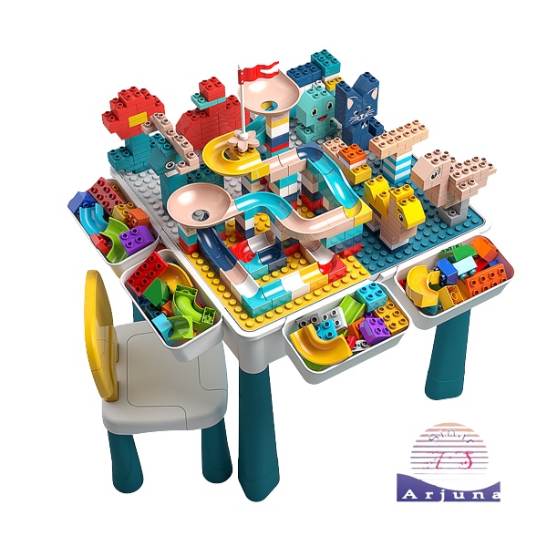 Meja Belajar Anak 3in1/ Meja Lego/ Meja Bermain/ Meja Serbaguna/ Meja edukasi anak multifungsi