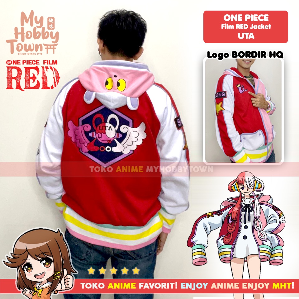 Jaket Anime One Piece Red Uta Utahime Kostum Cosplay