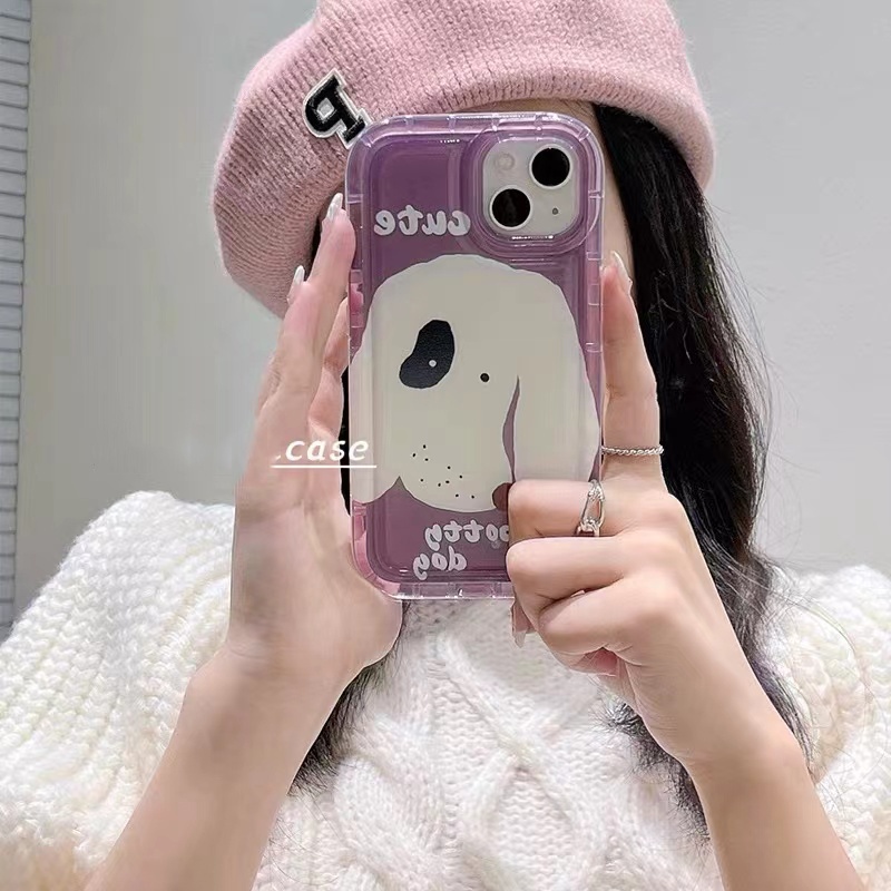 Soft Case TPU Silikon Transparan Motif Anjing Lucu Untuk IPhone 14 13 11 12 Pro XS Max XR X 8 7 6S Plus