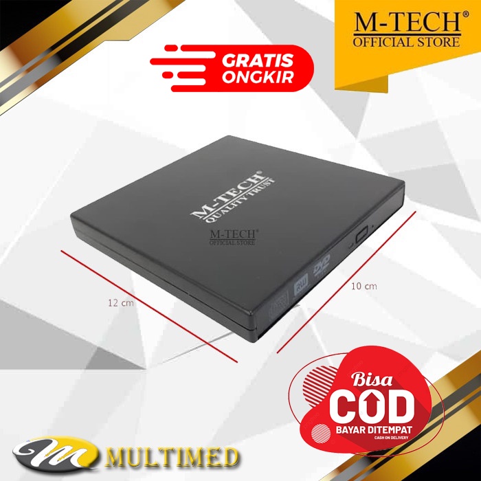 DVD Eksternal M-Tech USB 2.0 Untuk Laptop / Komputer / PC