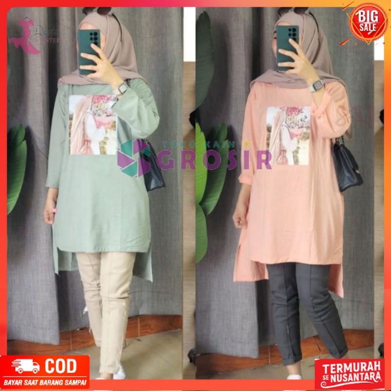 TUNIK HIJABERS//Fashion Wanita Muslimah modern Masa Kini washion wekk