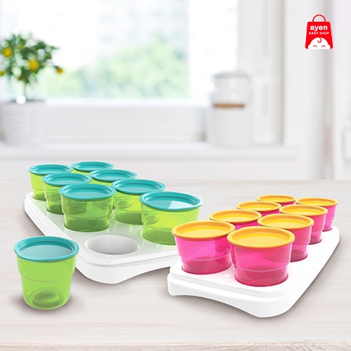 Baby Safe Multi Food Container (8 Wadah) Kotak Penyimpanan Makanan Bayi | AP011