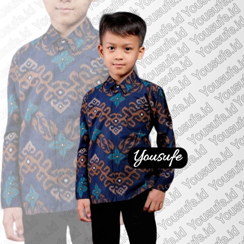 Kemeja Batik Anak Katun Halus Seragam Keluarga Terbaru Yousufe.id