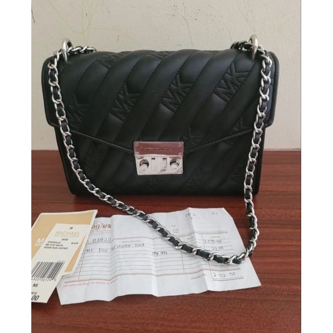 MK Rose Medium Flap Shoulder