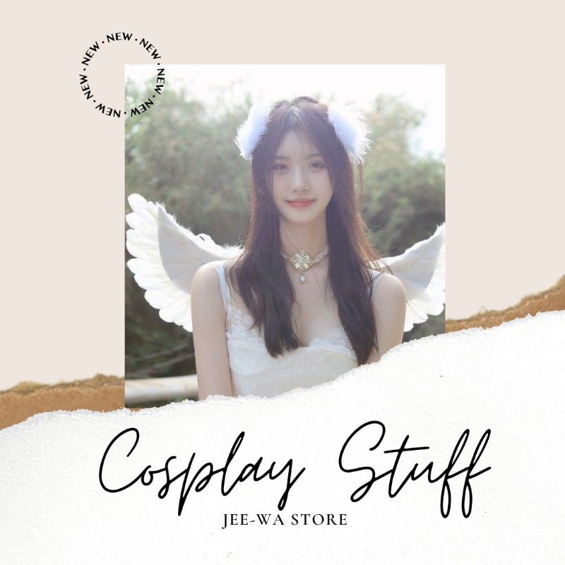 [ JEE - WA ] 1 SET ISI 2 PCS Jepit Rambut Buatan Tangan Aksesoris Rambut Putri Duyung Telinga Swan L