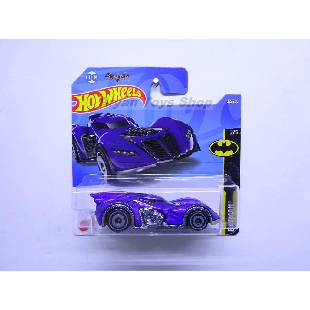 Hot Wheels Short Card SC Batman : Arkham Asylum Batmobile Ungu